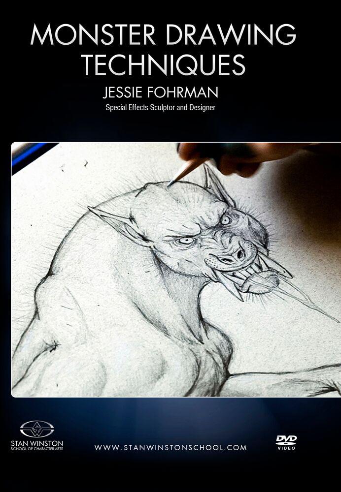 Stan Winston Studio Monster Drawing Techniques - How to Draw a Werewolf Step by Step (DVD) | Learn Professional Creature Design for Artists & Horror Fans | Perfect for Halloween Art Projects & Concept Design Practice