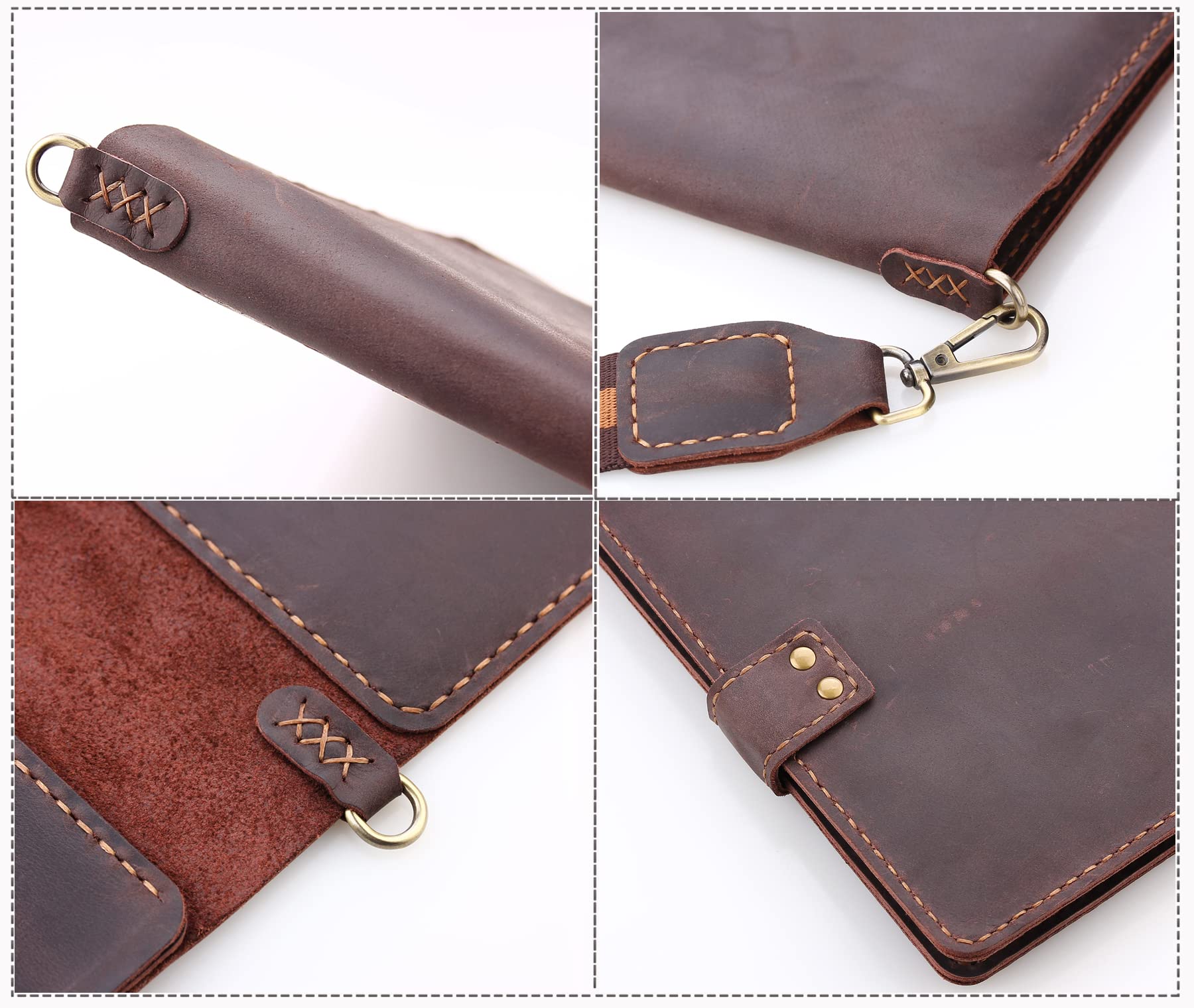 Robrasim Handmade Leather Sketchbook Cover - Premium Artist Sketch Pad Holder for 9