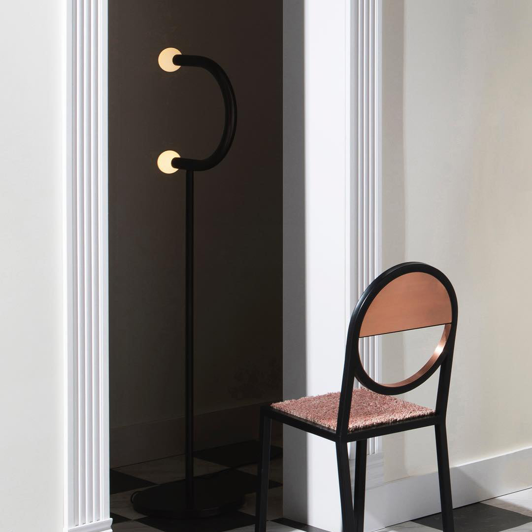 Modern C-Shaped Floor Lamp with Adjustable Height - Bright LED Reading Light for Living Room, Bedroom & Office - Stylish Home Decor Lighting Fixture