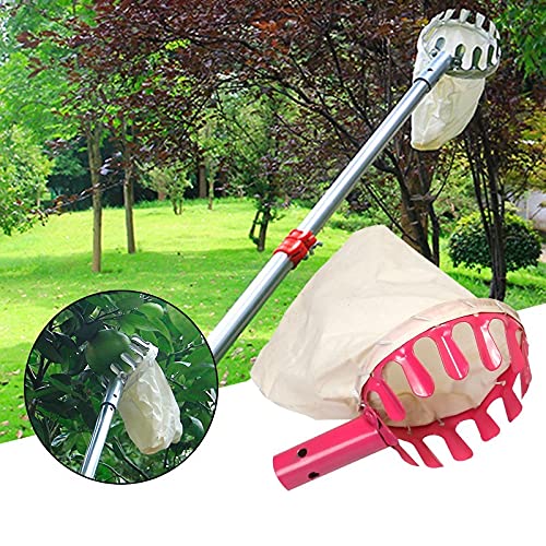Valink Fruit Picker Head Basket - Durable Garden Fruit Picking Tool with Comfortable Handle for Harvesting Citrus, Pear, Peach - Perfect for Home Gardening, Orchard Harvesting & Backyard Fruit Collection