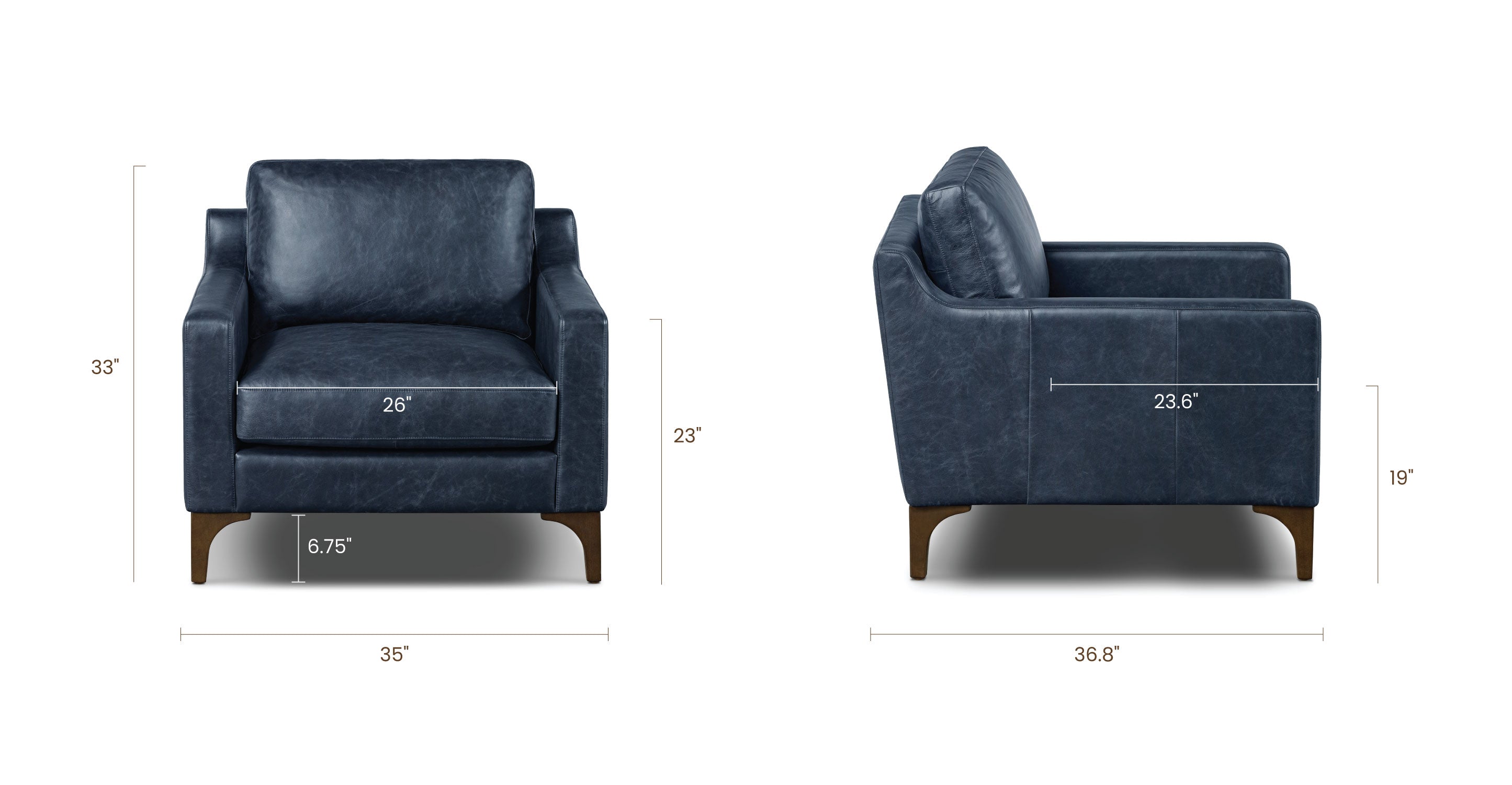 Sorrento Lounge Chair - Modern Comfortable Accent Chair for Living Room, Bedroom, or Office - Perfect for Relaxing, Reading, and Lounging