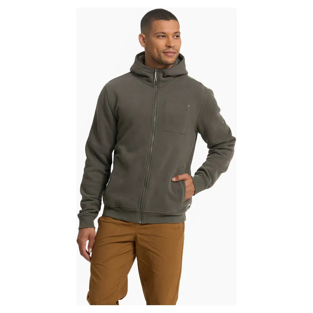 Vuori Men's Seaside Hoodie - Soft & Lightweight Pullover Hooded Sweatshirt for Running, Gym & Casual Wear | Oregano Green