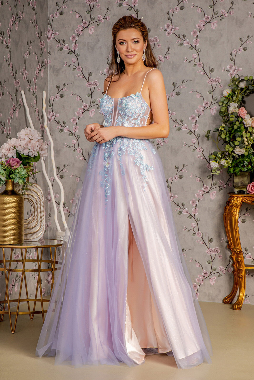 GLS by Gloria GL3252 Elegant Long Maxi Dress for Women - Perfect for Weddings, Parties & Evening Events