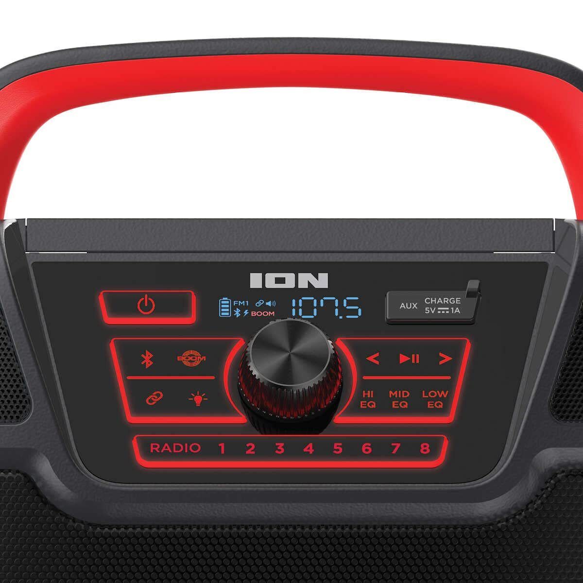 ION Audio Pathfinder 320 Portable Bluetooth Speaker - Wireless Outdoor Speaker with Long Battery Life for Camping, Beach & Travel