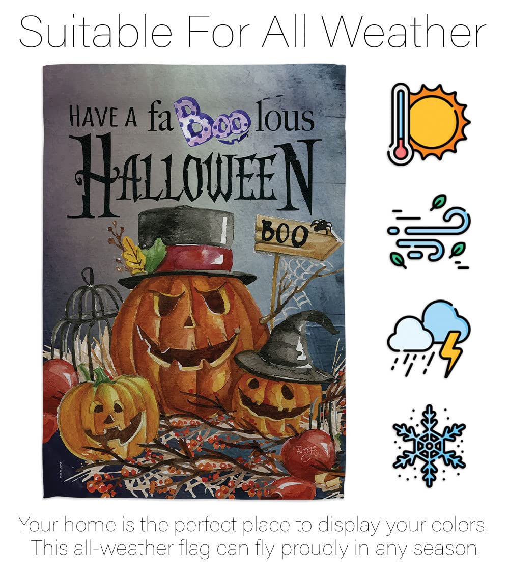 Halloween Decorative Flags Set - House & Garden Vertical Kit for Fall Decor