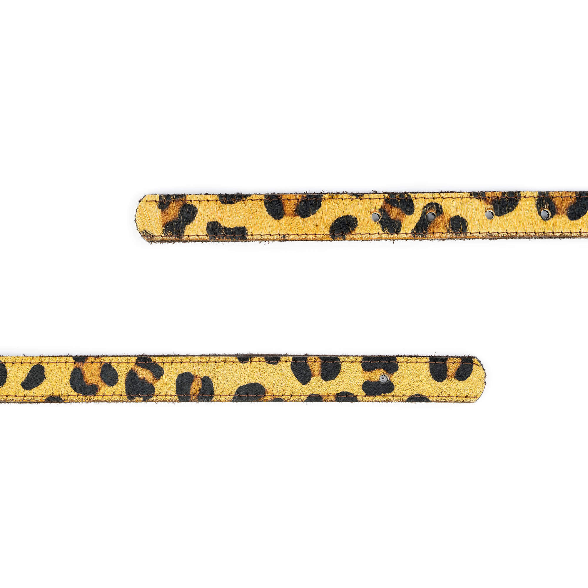 Louis Vuitton Women's Reversible Leopard & Brown Calf Hair Belt Strap - Perfect for Casual, Office & Evening Outfits