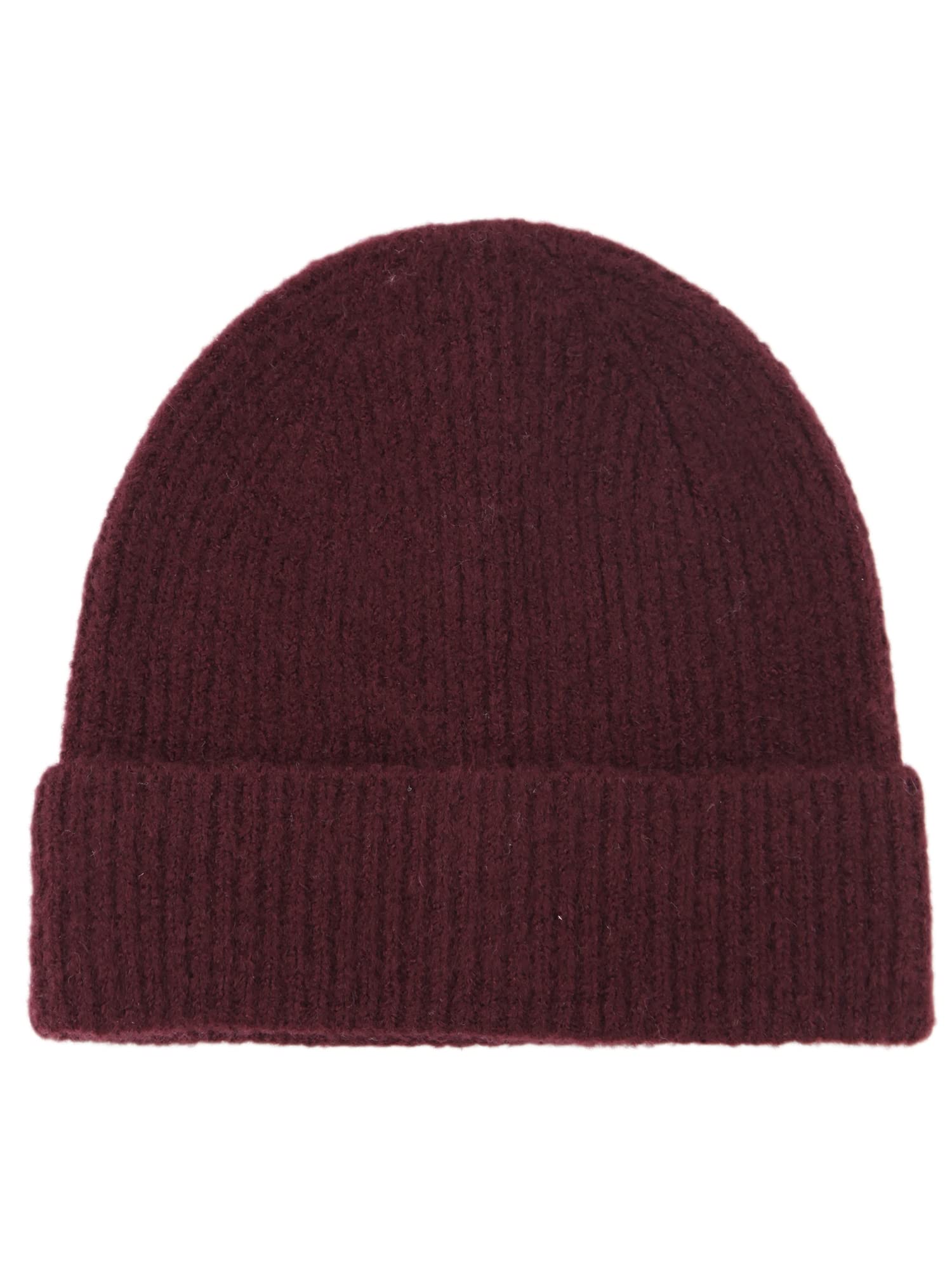 Soft Rib Knit Beanie Hat for Women & Men - Warm Winter Cuffed Skull Cap with Moss Rose Design | Cozy Outdoor Activities, Snow Sports & Casual Wear