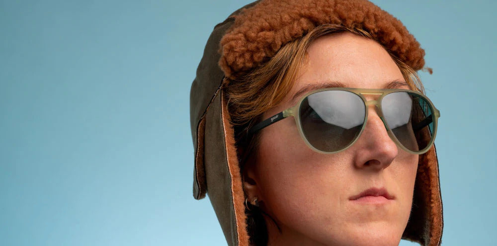 Goodr Buzzed On The Tower Polarized Sunglasses - UV Protection, Lightweight & Stylish for Running, Cycling, and Outdoor Activities