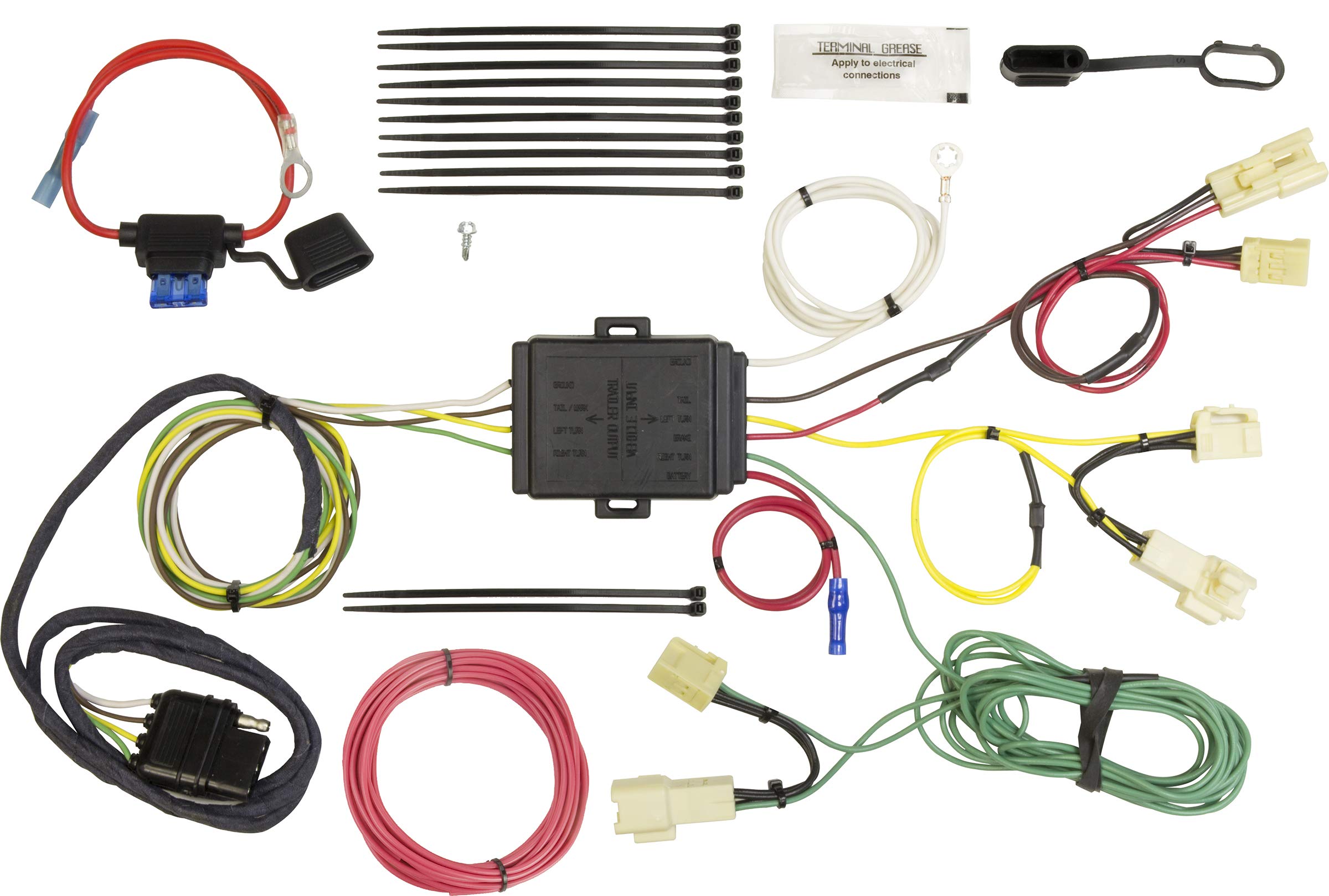 Hopkins Towing Solutions 43494 Plug-in Simple Toyota Sienna Wiring Kit - Black | Easy Installation for Trailer Lights & Towing Accessories | Perfect for Road Trips, Camping & Hauling