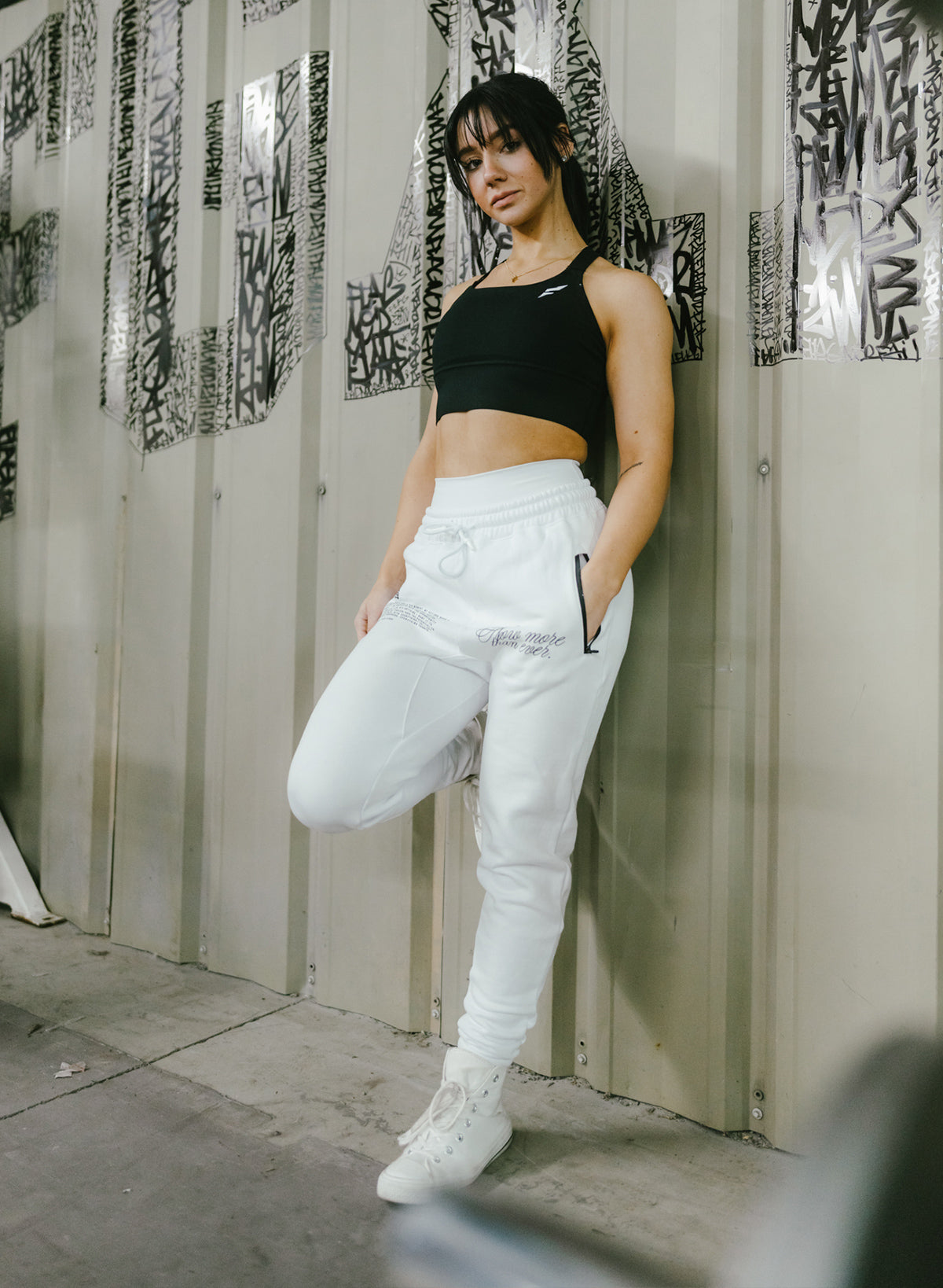 Best Fitted Joggers for Women - Comfortable White Lounge Pants for Running, Yoga & Casual Wear
