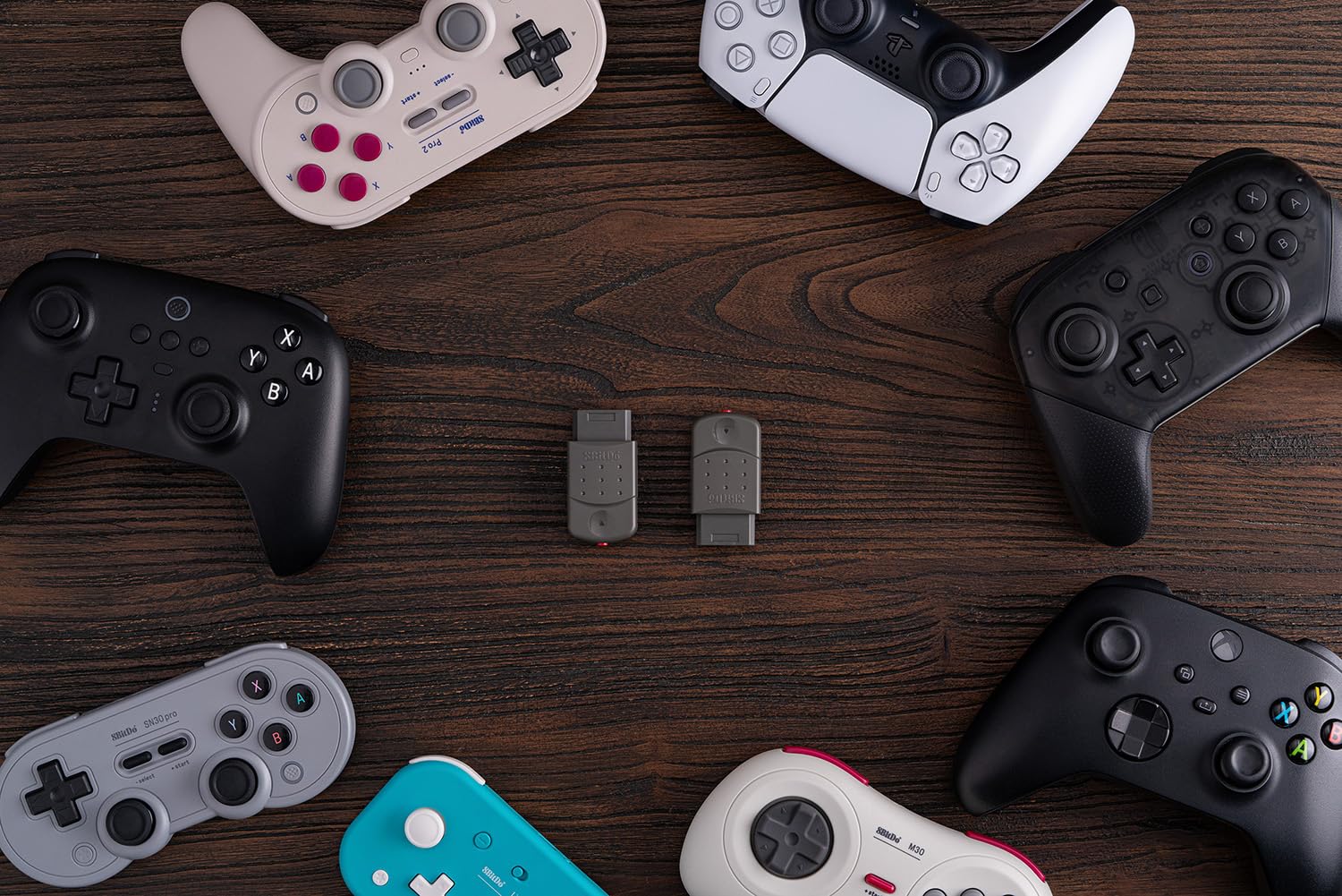 8BitDo Bluetooth Retro Receiver for Sega Saturn & Windows - Compatible with Xbox Series/Xbox One/Switch Pro/PS5/PS4 Controllers - Wireless Gaming Adapter for Classic & Modern Consoles - Perfect for Retro Gaming & Multi-Platform Setup