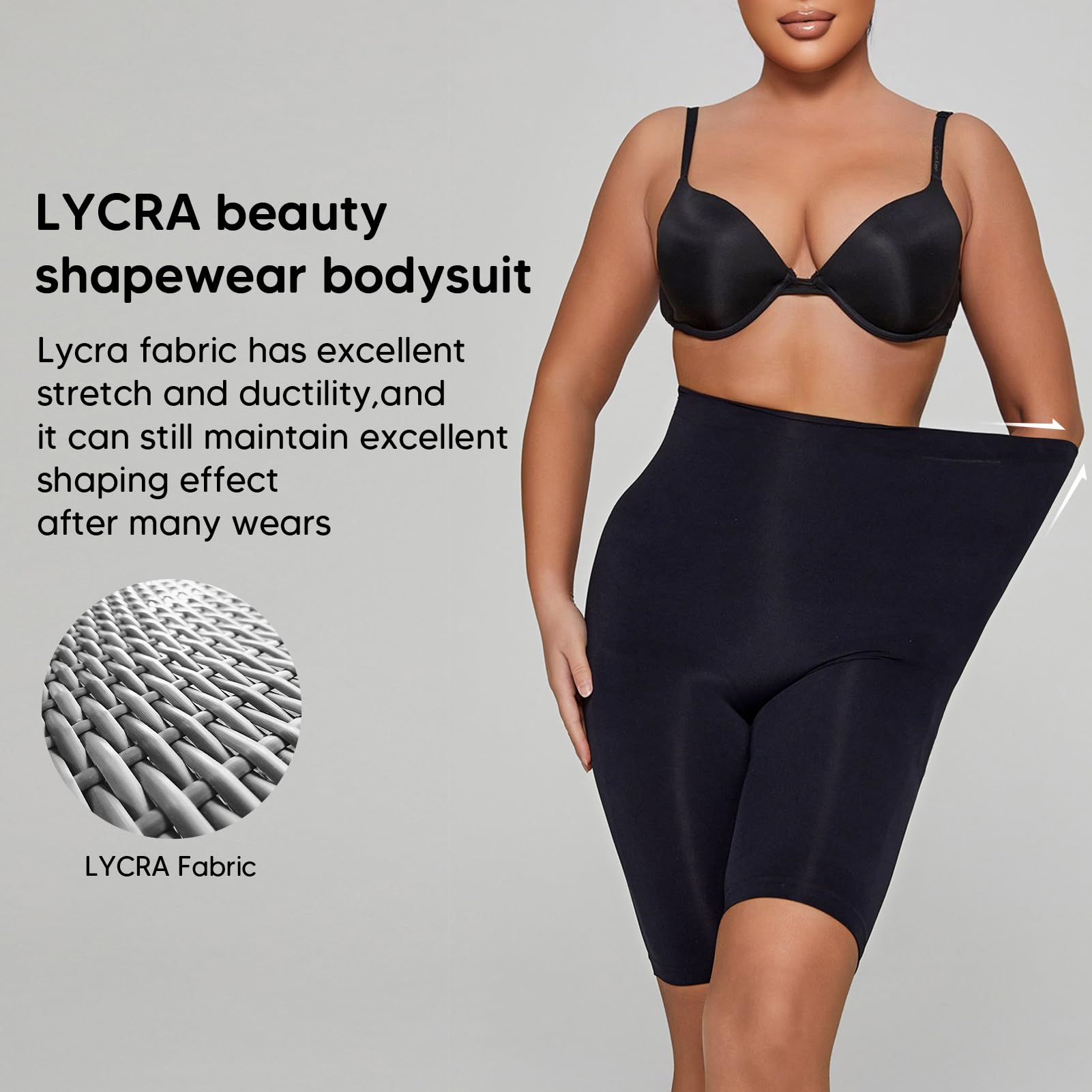 Best Women's Shapewear Shorts - High Waisted Tummy Control & Butt Lifting Bodyshaper - Thigh Slimming Underwear for Daily Wear, Workout & Special Occasions
