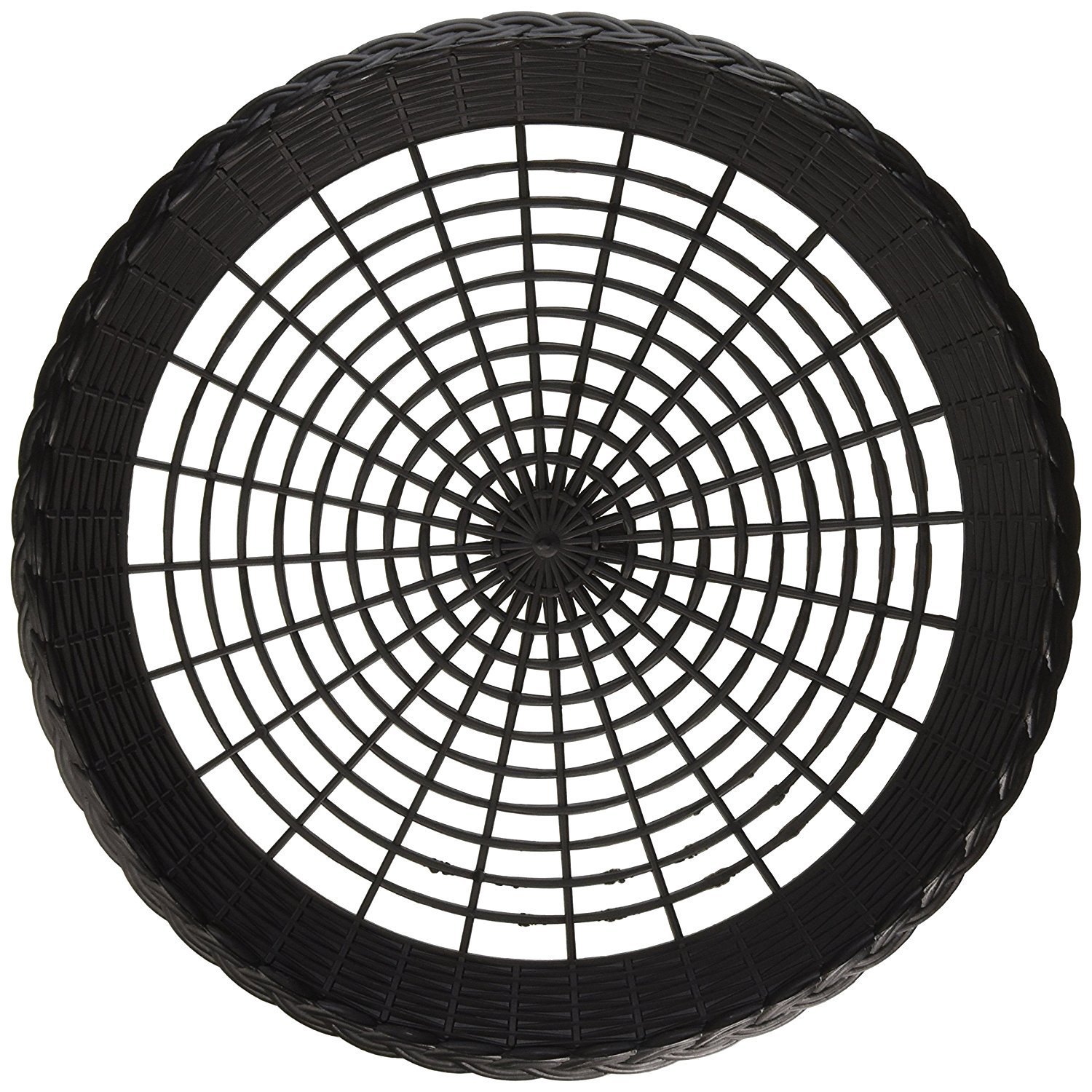Maryland Plastics 9-Inch Black Paper Plate Holders (Pack of 4) - Perfect for Parties, BBQs, and Picnics