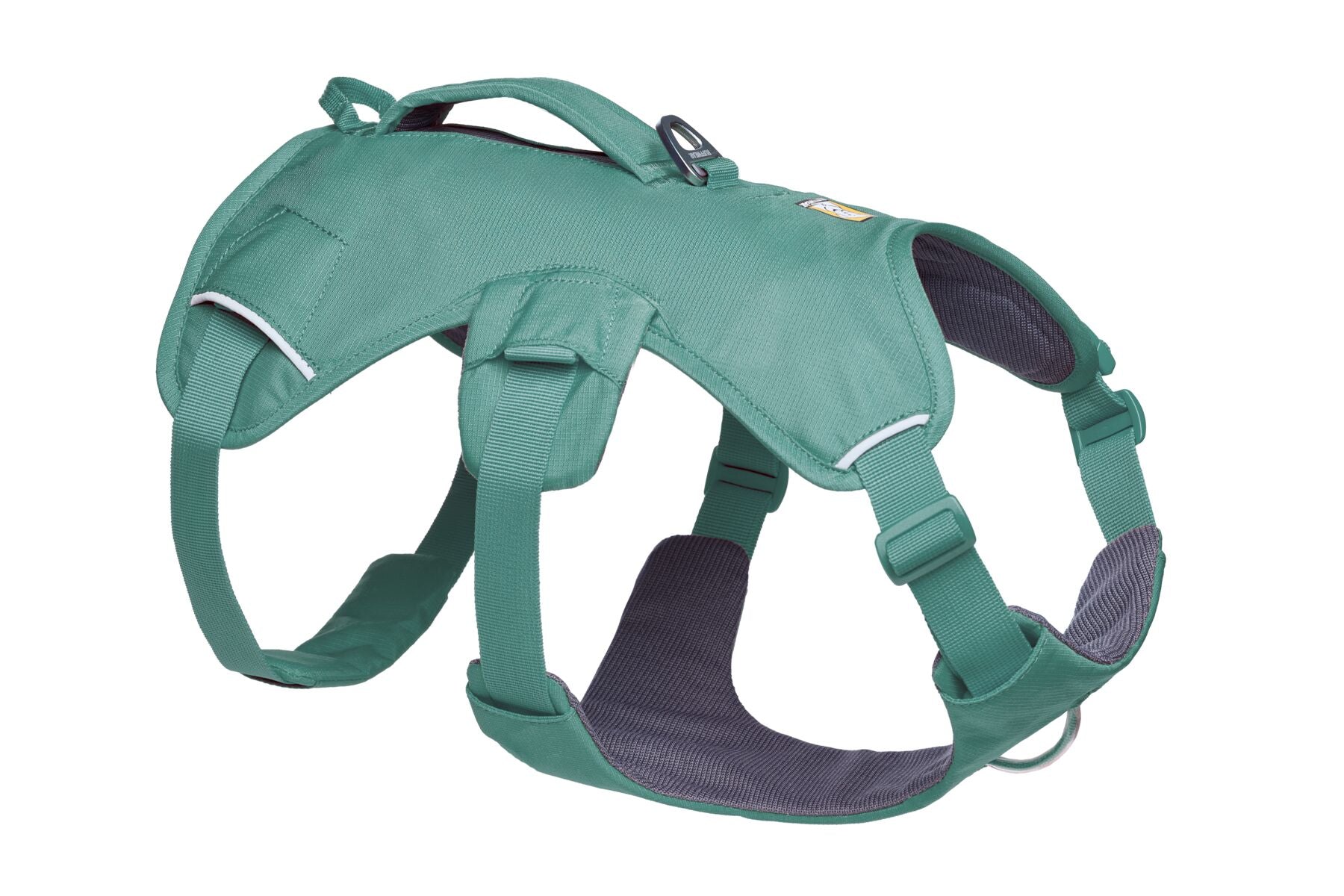 Ruffwear® Web Master™ Multi-Use Dog Harness with Handle & Anti-Pull System - River Rock Green - Perfect for Hiking, Running & Outdoor Adventures