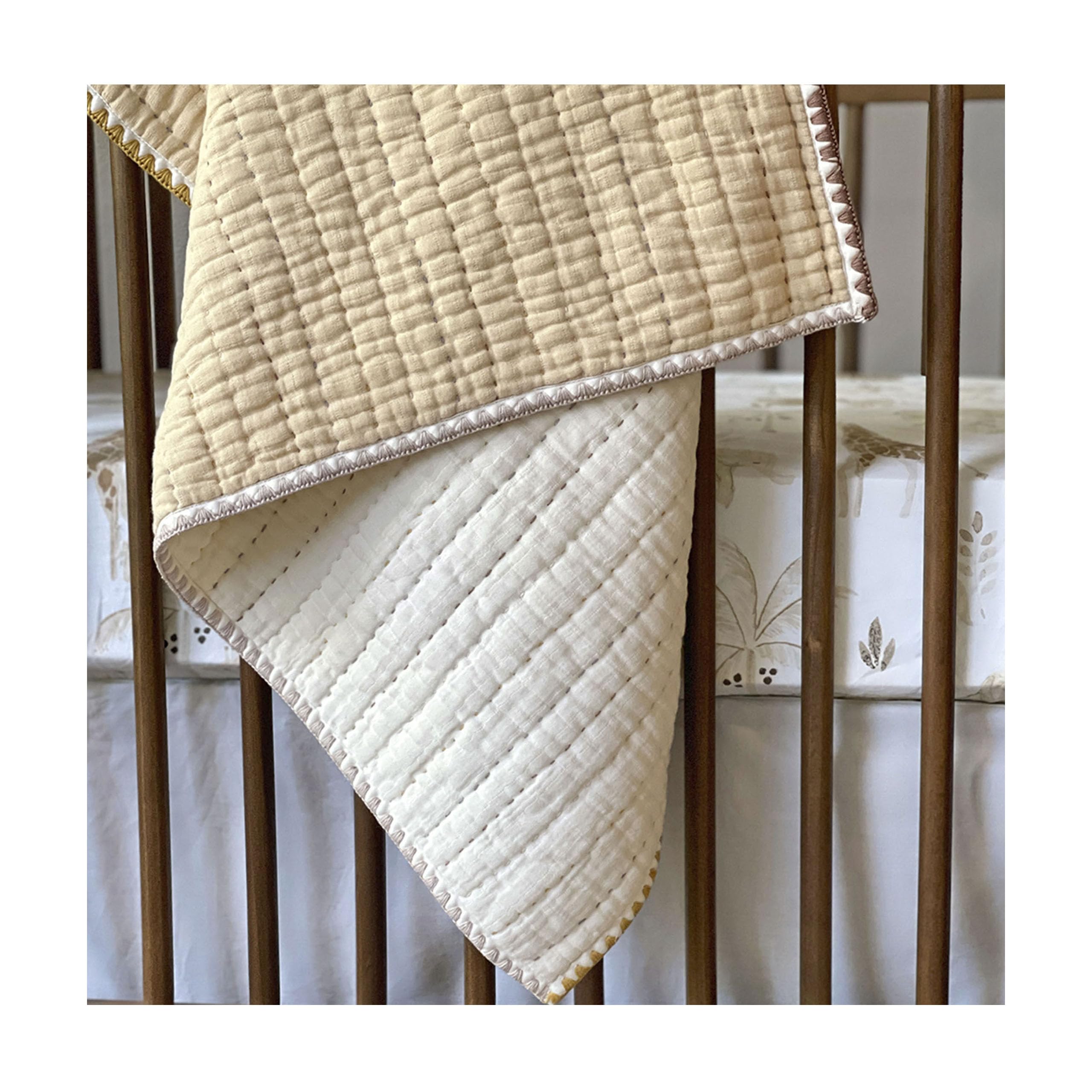 Soft Cotton Crane Baby Blanket - 36
