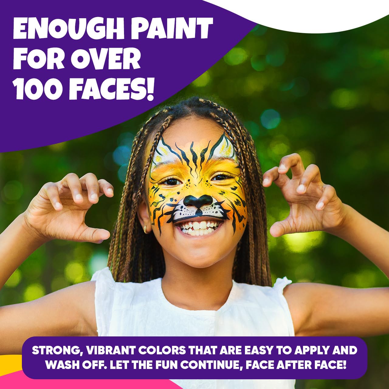 Blue Squid Face Painting Kit for Kids – 24 Colors 160pc Non-Toxic Halloween Makeup Set with Hair Chalk & Stencils | Safe for Skin, Perfect for Halloween Costumes, Birthday Parties & Carnival Events