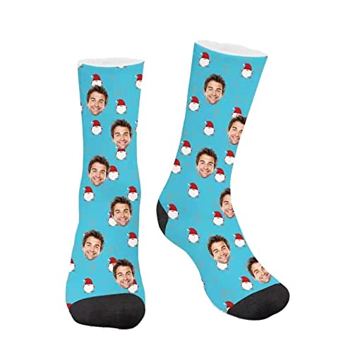 Custom Photo Socks - Personalized Funny Face Socks for Men & Women | Unique Christmas Gift Idea | Great for Parties, Gag Gifts & Couple Presents