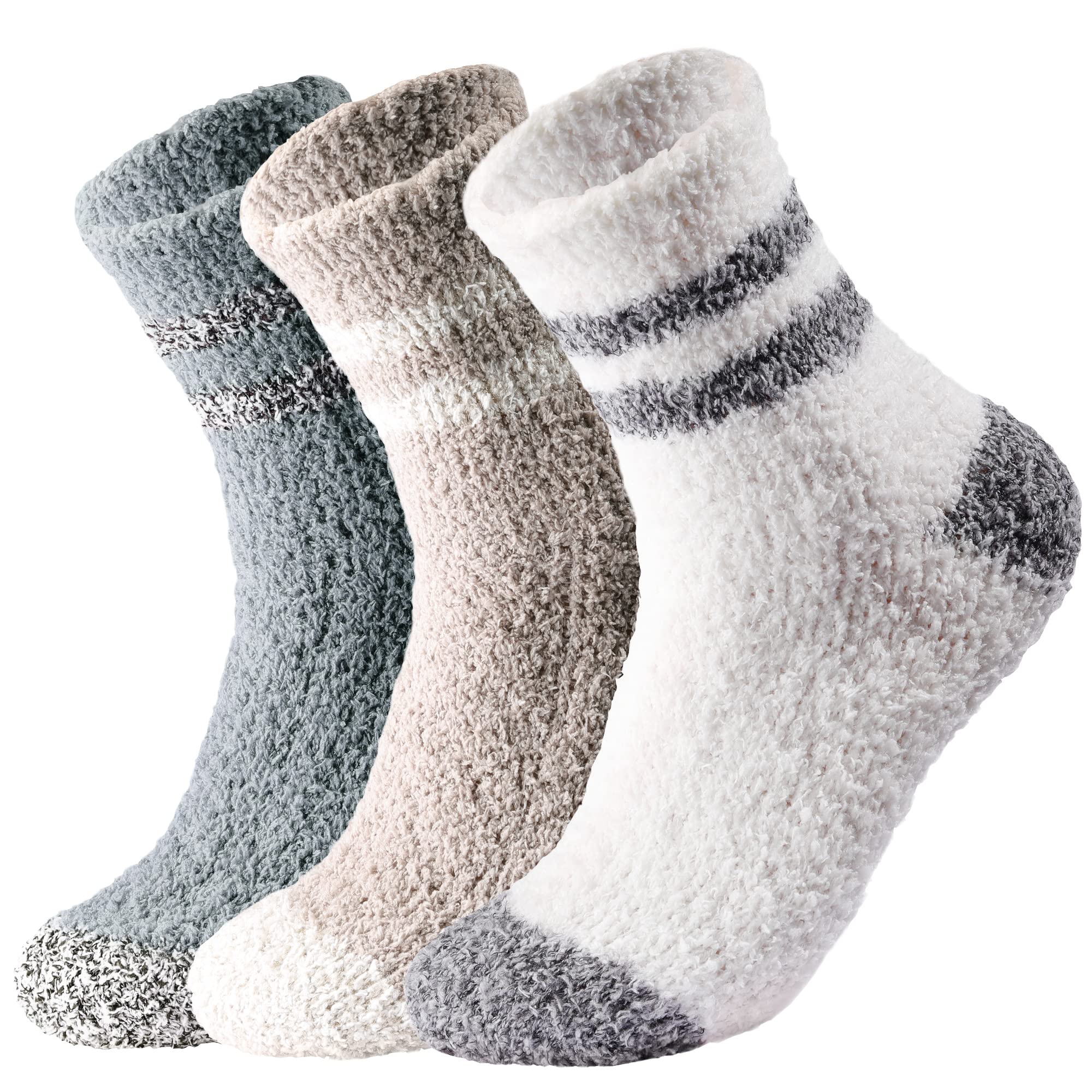 Ultra Soft Women's Fuzzy Socks - Cozy Winter Warm Fluffy Slipper Socks for Sleeping & Lounging at Home | Perfect Gift for Her