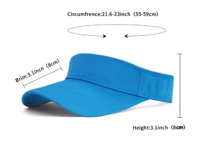 Sun Protection Visor Hat - UV Blocking Cotton Cap for Women & Men - Outdoor Sports, Beach, Golf, Running, Hiking Accessories
