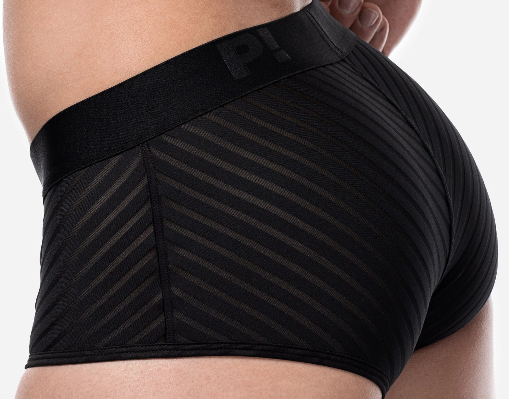 **Breathable PUMP! Whisper Mesh Boxer Briefs for Men - Soft Stretch Underwear - Black - Ideal for Gym, Running & Everyday Comfort**