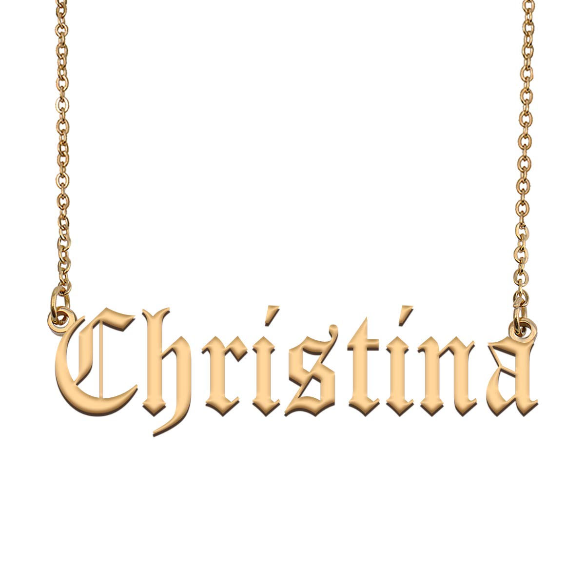 Personalized Name Necklace for Women & Girls - Custom Engraved Pendant Jewelry Gift for Birthday, Anniversary & Valentine's Day