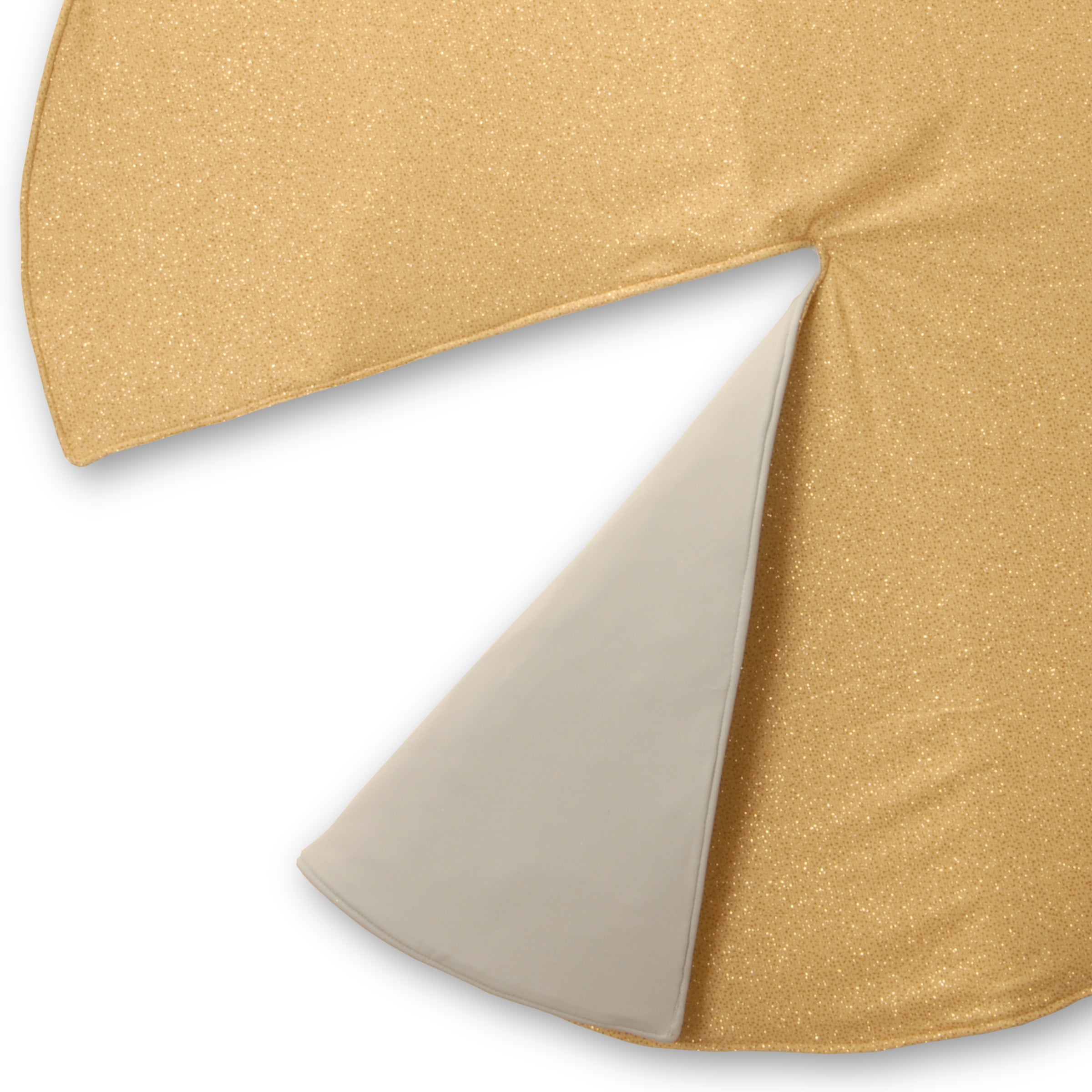 54 Inch Christmas Tree Skirt - Reversible Holiday Decor with Gold and Silver Design for Xmas Tree Base Cover - Perfect for Living Room, Bedroom & Holiday Party Decorations