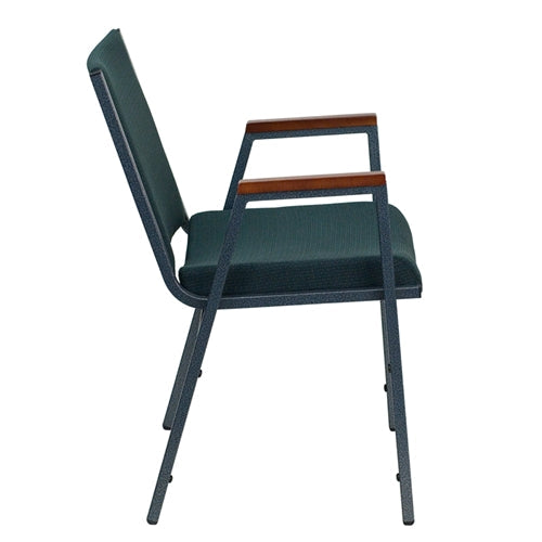 Heavy Duty FLASH HERCULES Series Stackable Fabric Chairs with Arms - Durable Conference & Event Seating for Offices, Banquets, and Classrooms