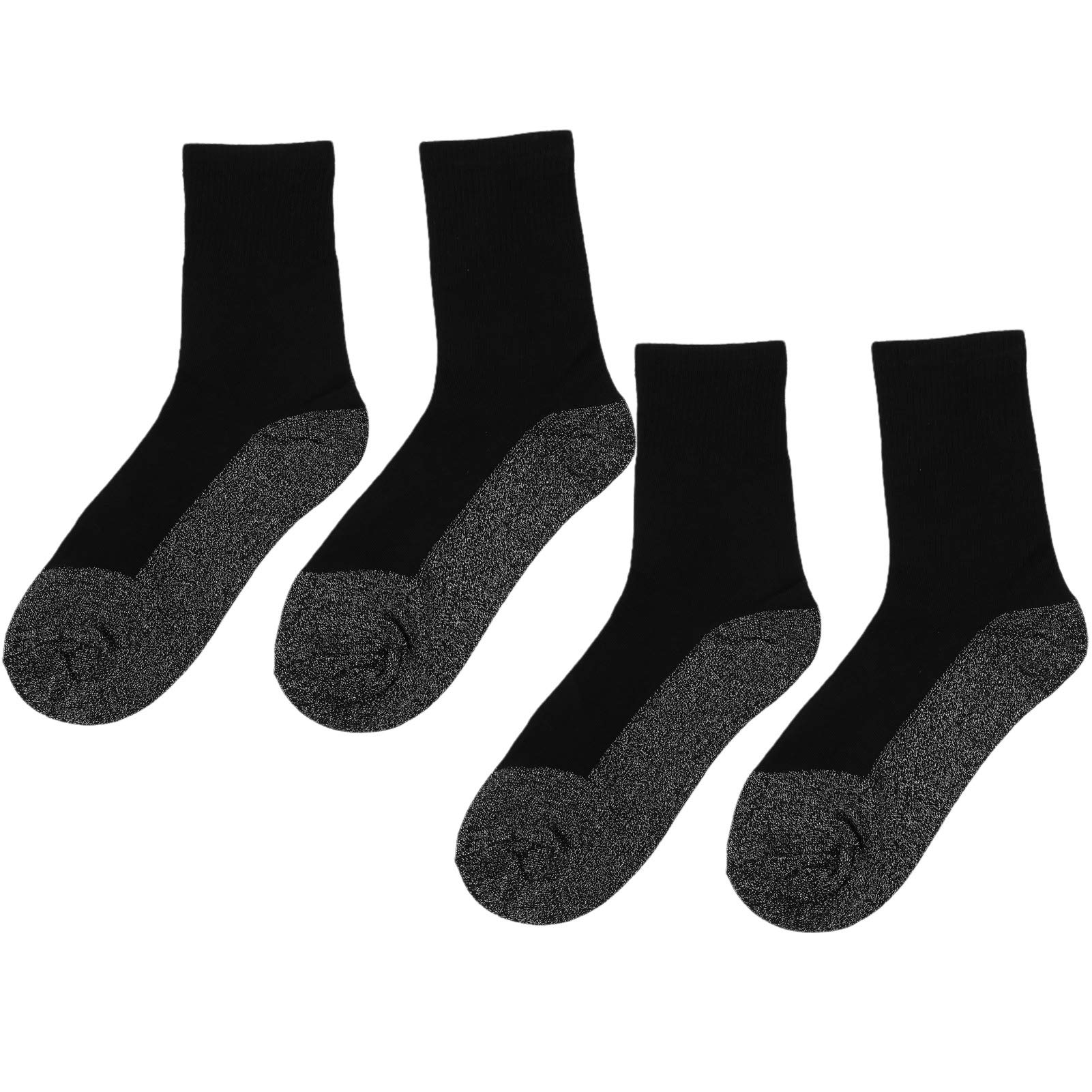 CHICIRIS Sports Compression Socks 2-Pack - Thermal Heated Aluminized Fiber Socks for Skiing, Running & Winter Sports - Constant Temperature Foot Warmers for Cold Weather Activities