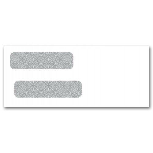 Lined Double Window Security Envelopes for Business & Mailing - Privacy Protection for Checks, Documents & Confidential Mail