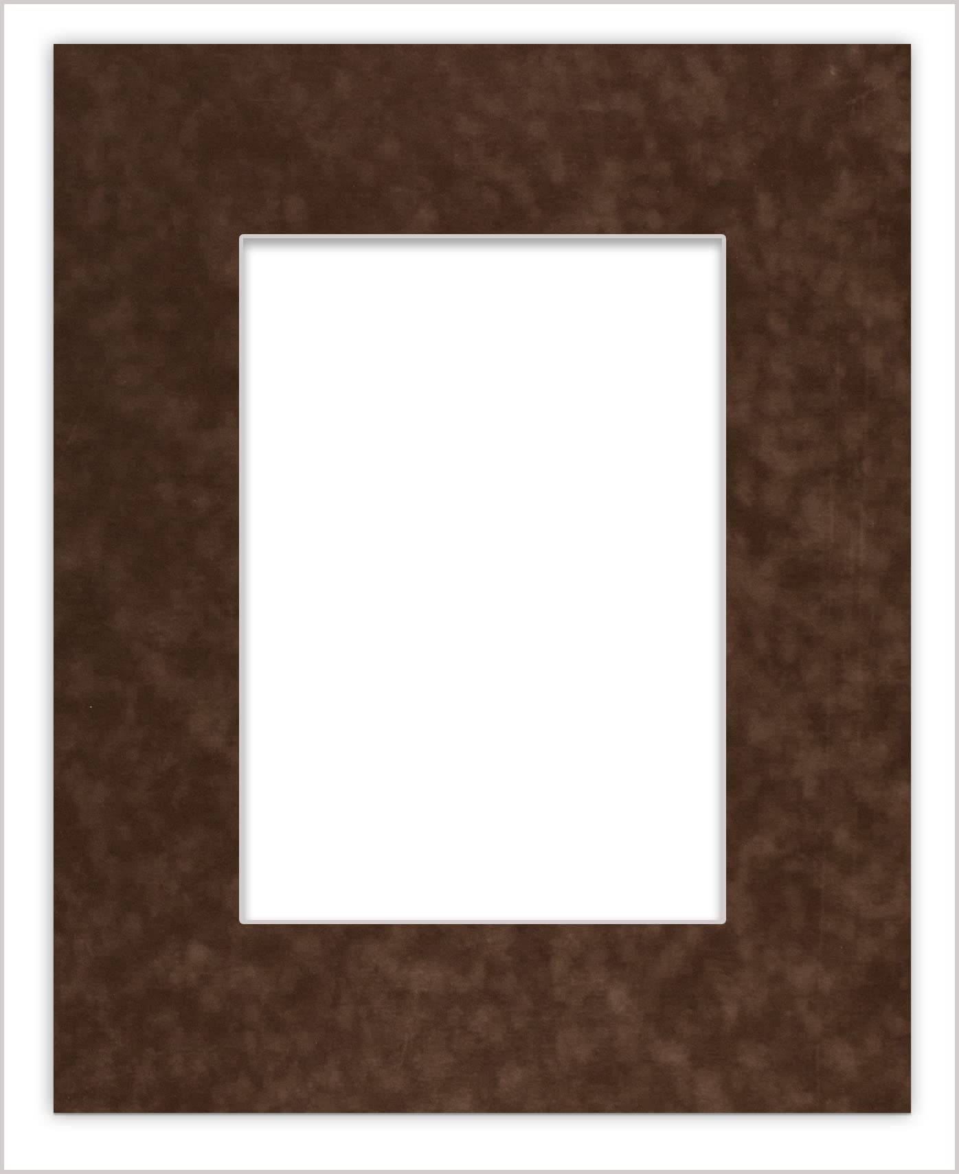 22x30 Acid-Free Brown Suede Precut Matboard with Backing Board - Bevel Cut for 19x27 Photos - Includes Crystal Clear Self-Seal Photo Mat Bag - 4-Ply Thickness for Picture Framing, Art Displays, and Professional Photography Presentations