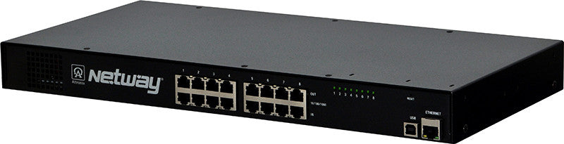 Altronix NetWay8BT 8-Port 802.3bt PoE Midspan - 90W per Port (480W Total) | Gigabit Ethernet Network Switch | Battery Charging | 115/230VAC | Ideal for IP Cameras, Access Control & VoIP Phones