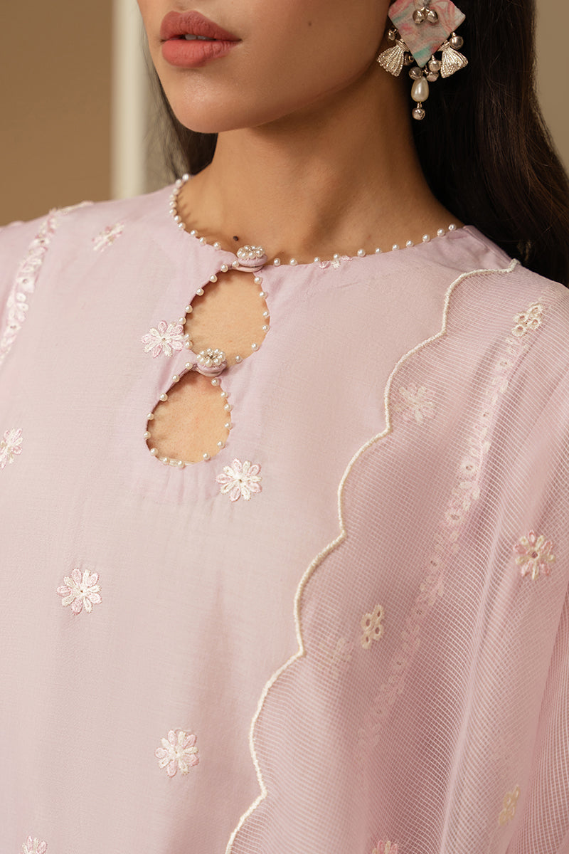 LILAC GROVE 3-Piece Embroidered Lawn Suit for Women - Floral Design Summer Outfit for Casual Wear & Special Occasions
