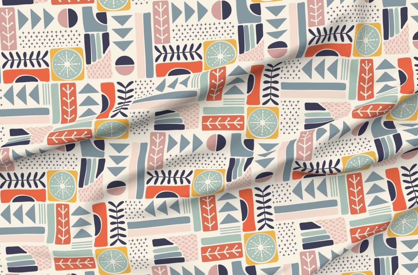 Soft Minky Fabric by The Yard - Colorful Children's Block Print for Sewing Baby Blankets, Quilt Backing & Plush Toys - Perfect for DIY Nursery Decor & Cozy Toddler Projects