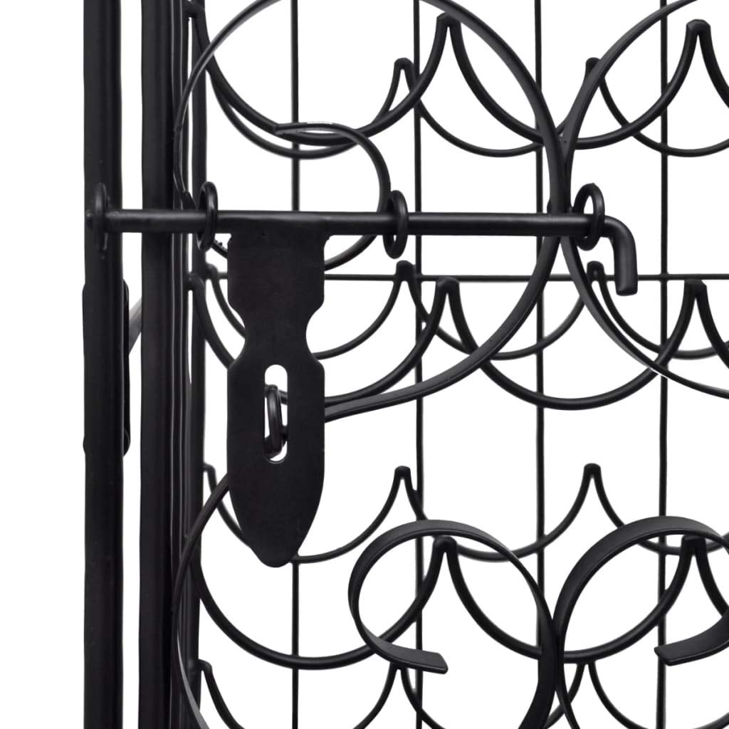 Sturdy FAMIROSA 35-Bottle Metal Wine Rack - Space-Saving Wine Storage for Kitchen, Dining Room, or Wine Cellar - Perfect for Home Bars & Wine Enthusiasts
