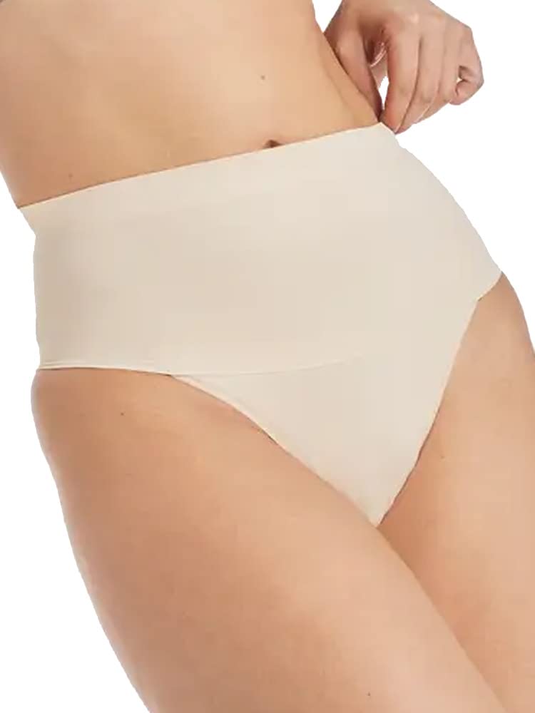 Maidenform Women's Tummy Control Shaping Thong Underwear 2-Pack - Lightweight Comfort for All-Day Wear, Seamless Fit Under Clothes, Perfect for Workouts & Everyday Use