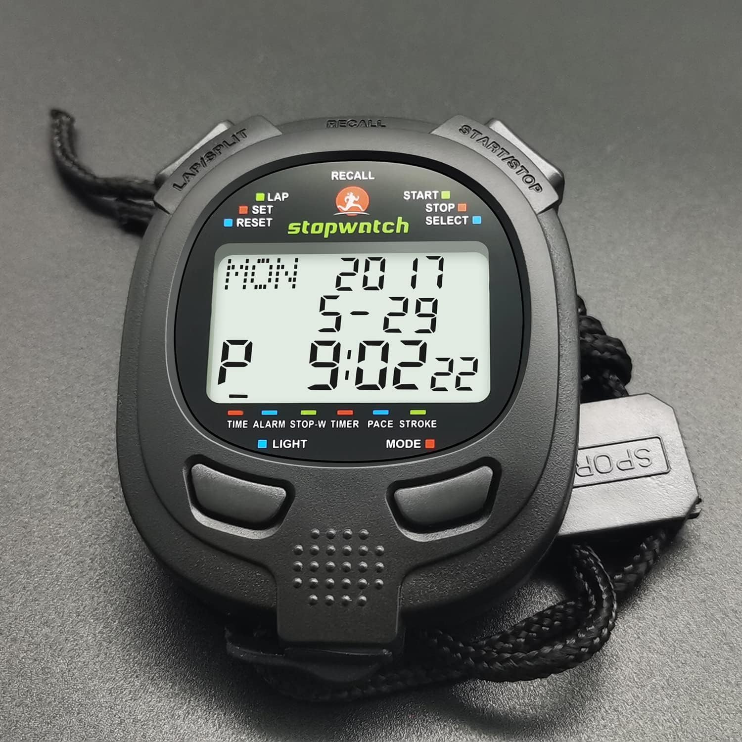 Digital Stopwatch Timer - Precision Sports Stopwatch for Track, Swimming & Fitness Training - Ideal for Coaches, Athletes & Timekeeping