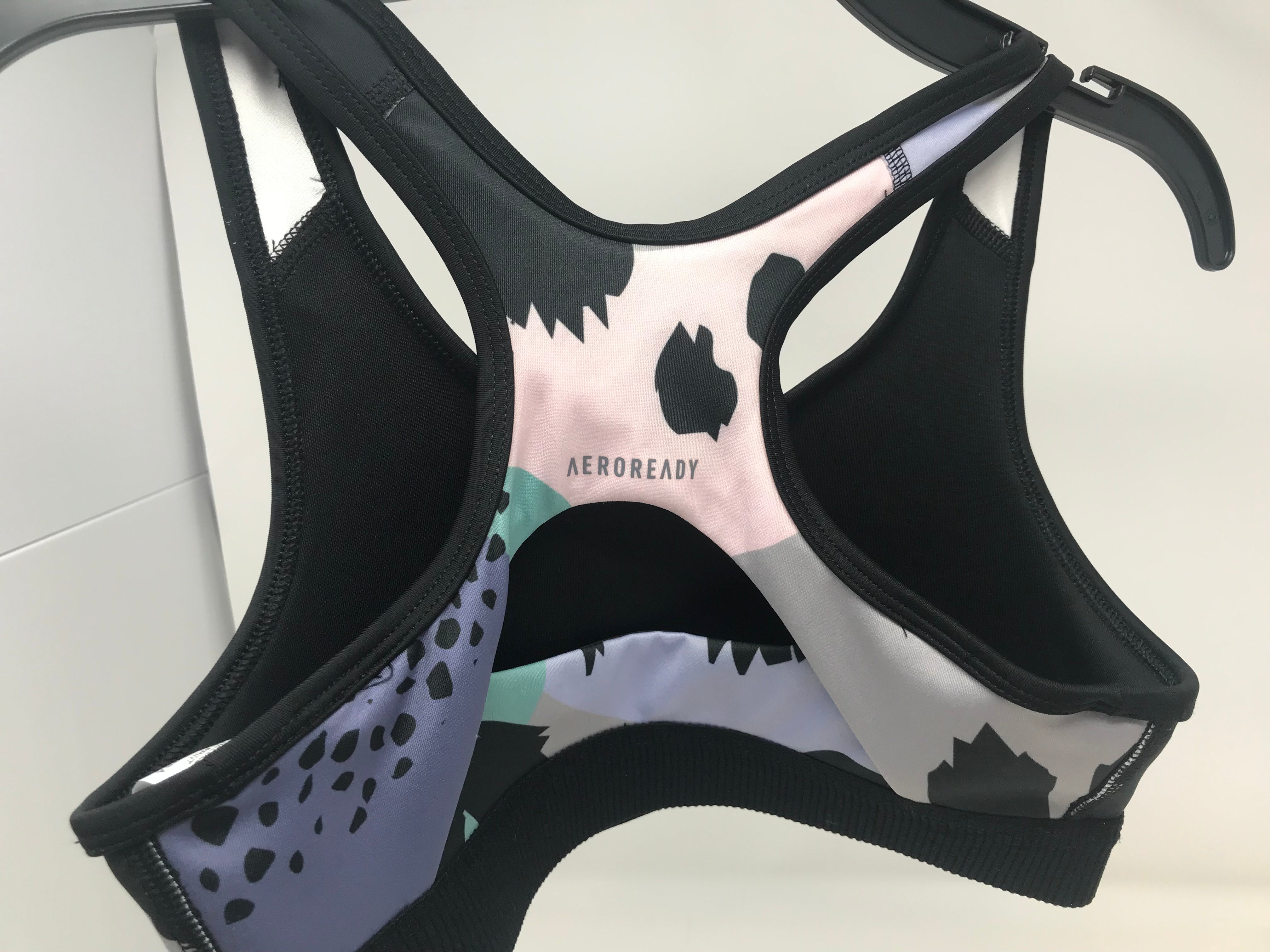 Adidas Aeroready Techfit Sports Bra for Big Girls - Medium (10/12) - Halo/Silver - High Support Workout Top for Running, Yoga & Gym
