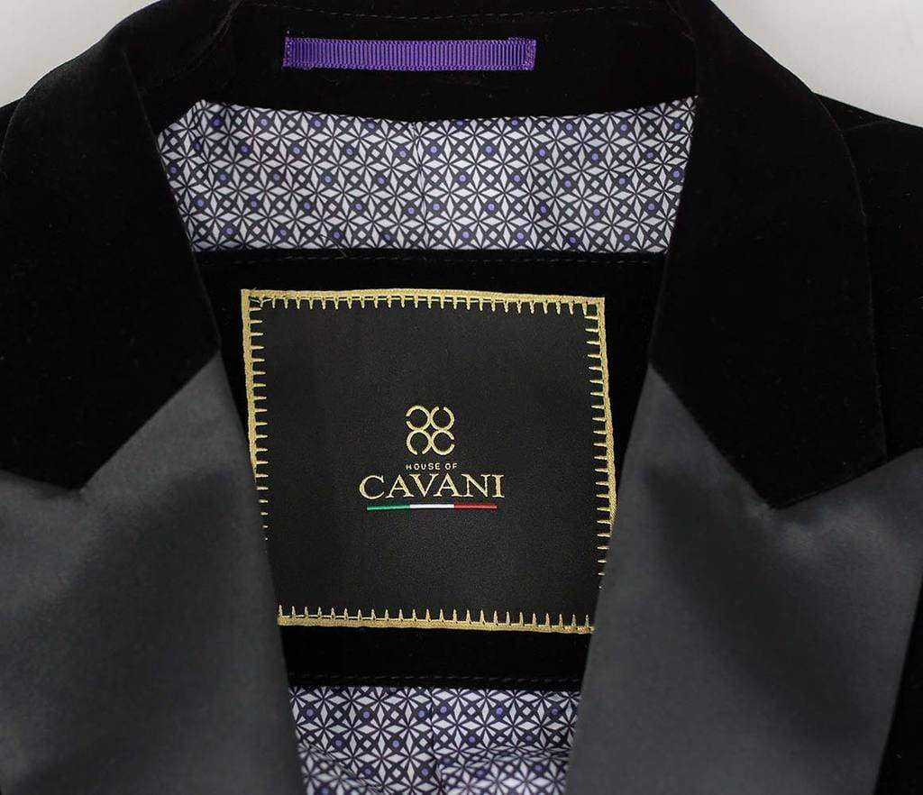 Cavani Rosa Black Slim Fit Velvet Blazer for Women - Elegant Evening Jacket for Parties, Weddings & Office Wear