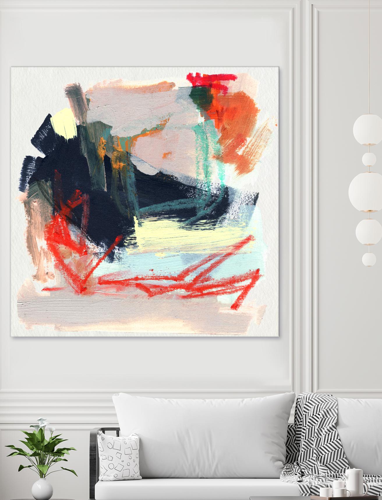 Abstract Metro Maps IV - Modern Urban Art Print for Home & Office Decor | Wall Art for Living Room, Bedroom, or Workspace