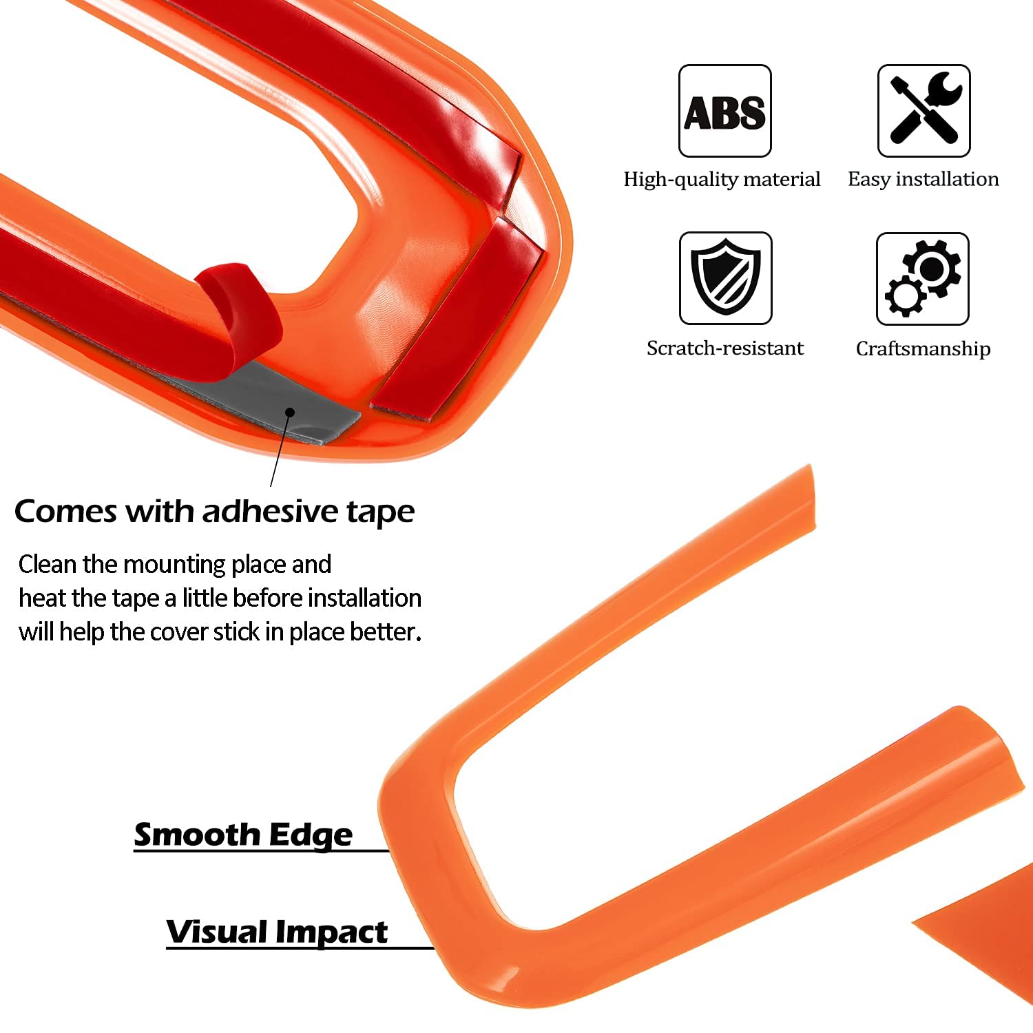 21PCS Full Interior Trim Kit for Jeep Wrangler JL/JLU (2018-2023) & Gladiator JT - AC Vent, Door Handle, Speaker, Light & Headlight Switch Covers (Orange) | Premium Car Interior Accessories for Off-Roading & Daily Driving