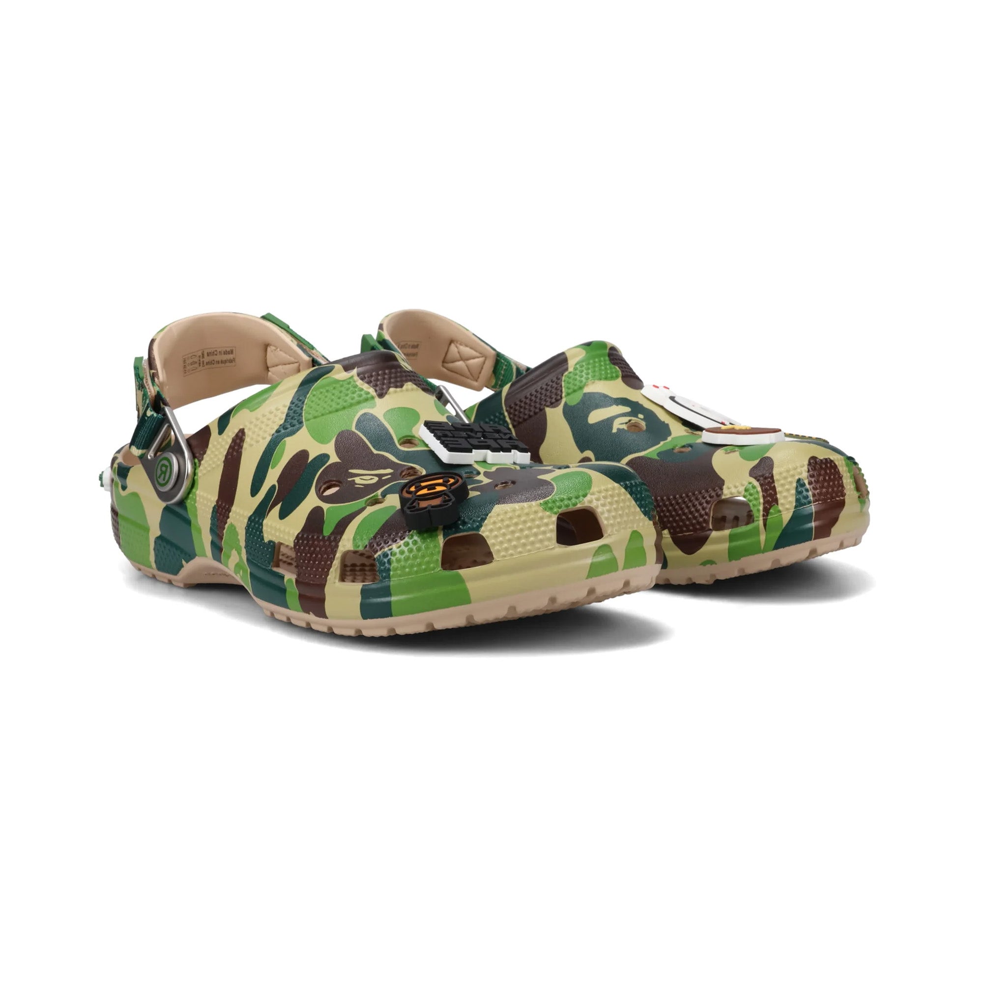 Crocs Classic Clog A Bathing Ape 'ABC Camo Green' - Comfortable Unisex Slip-On Shoes for Men & Women (2025) | Perfect for Casual Wear, Beach, Pool & Outdoor Activities