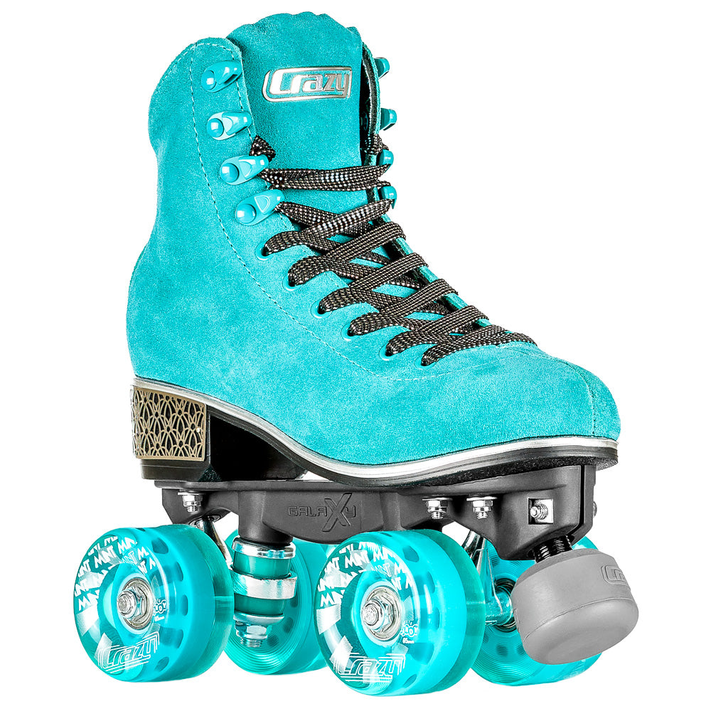 Crazy Evoke Roller Skates for Adults - Lightweight Outdoor & Indoor Quad Skates with Comfortable Boots for Women & Men - Perfect for Rink, Park, Street Skating & Fitness