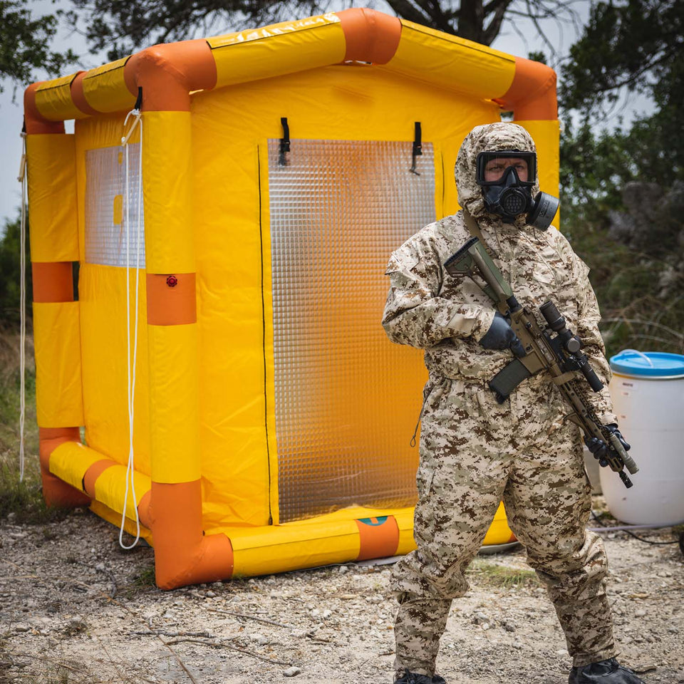 MIRA Safety DS1 Portable Emergency Decontamination Shower for Chemical Spills & Hazmat Situations - Ideal for First Responders, Industrial Workers & Outdoor Safety Kits