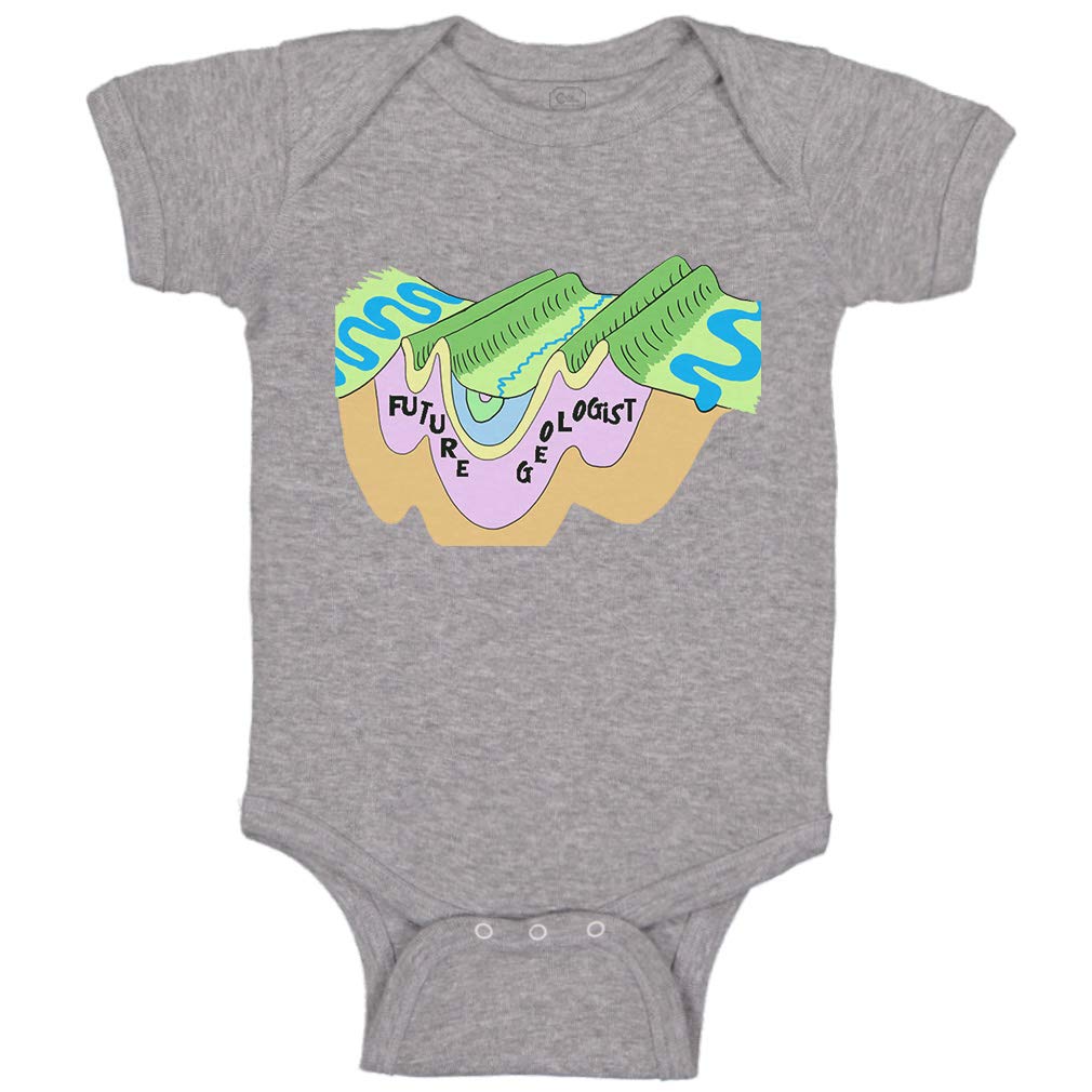 Funny Striped Baby Bodysuit - Future Geologist Outfit for Boys & Girls | Playtime & Photo Shoots