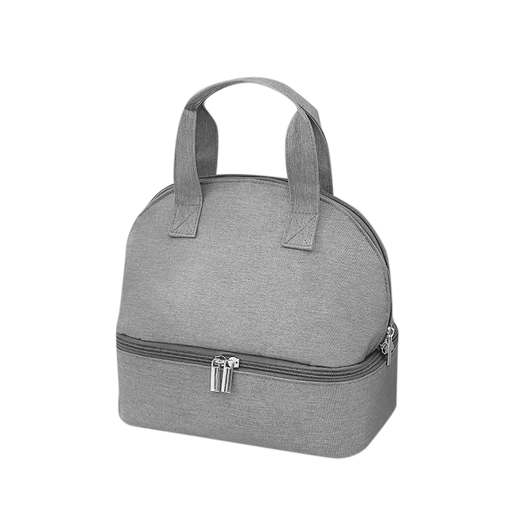 Amamcy Insulated Lunch Box Bag - Double Layer Small Cooler Lunch Tote for Men & Women, Reusable Work Lunch Bag for Office, School, Picnic & Outdoor Activities