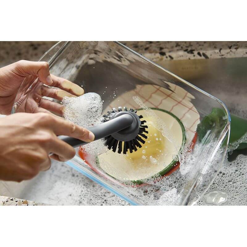 Joseph Joseph SinkTech Dish Brush & Sponge Set with Stand - Kitchen Cleaning Tools for Sink, Countertop & Dishwashing - Perfect for Home, RV & Camping Use