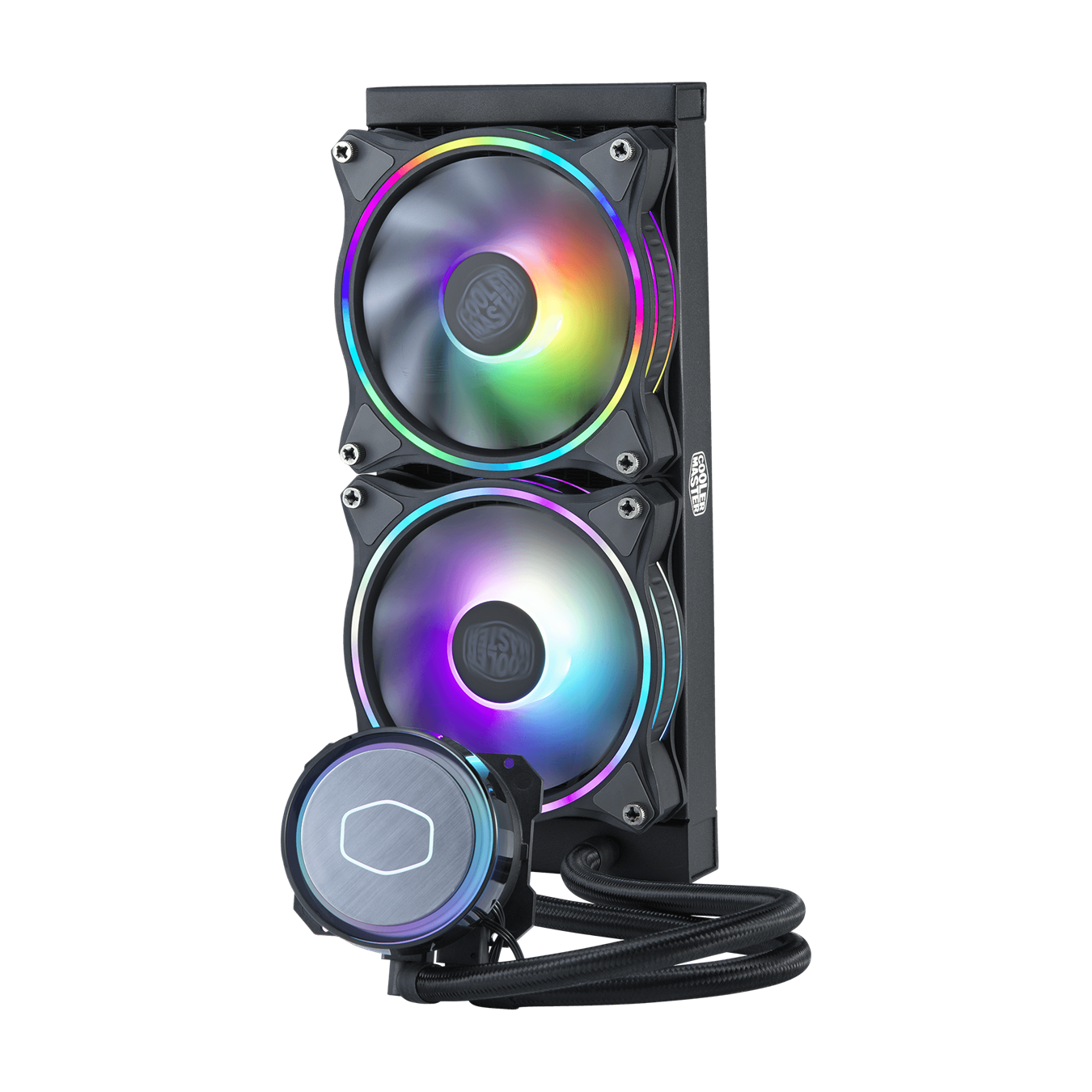 Cooler Master ML240 Illusion 240mm RGB AIO Liquid CPU Cooler - High Performance Cooling for Gaming PC, Workstation, and Overclocking | Dual Chamber Pump | Addressable RGB Lighting | Easy Installation