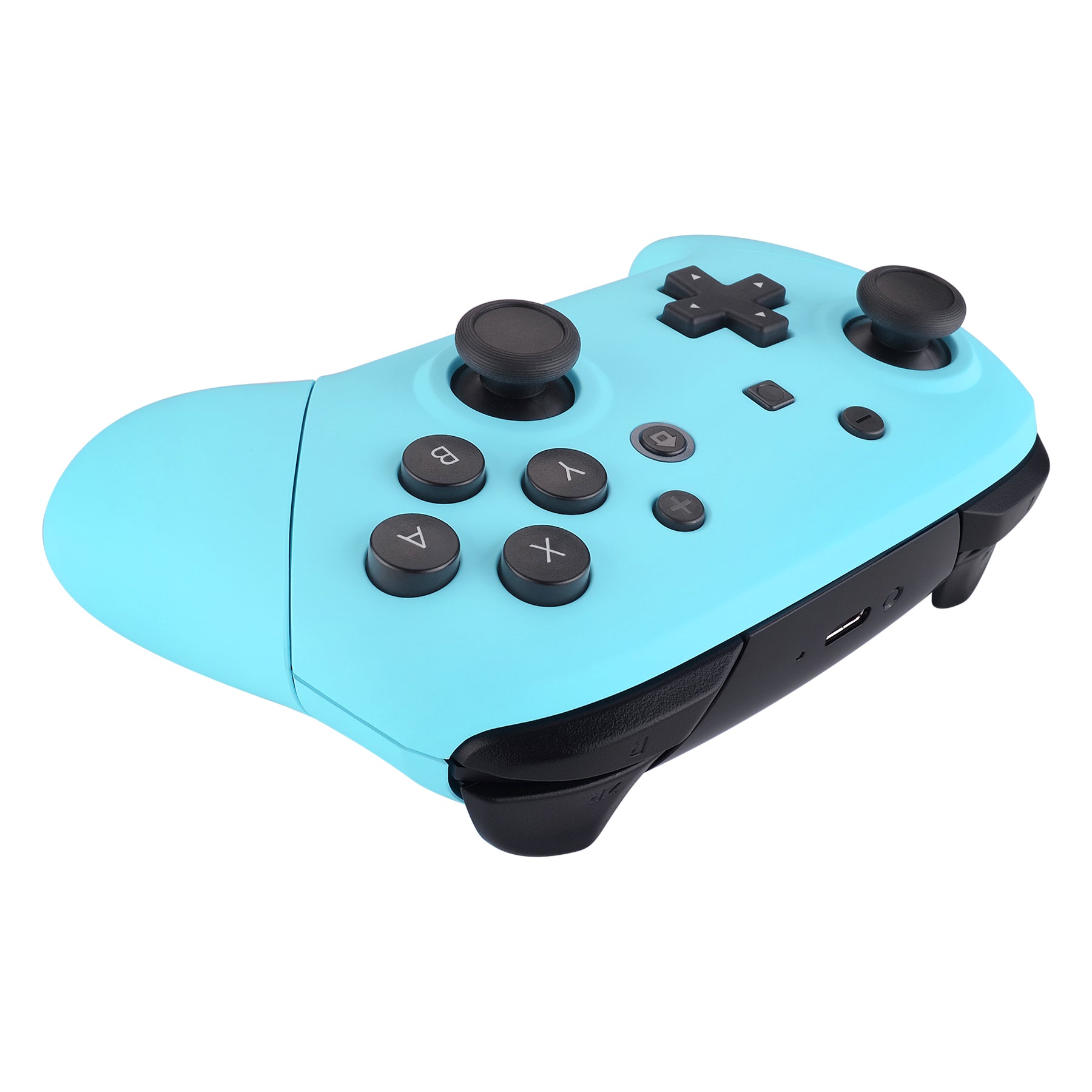 eXtremeRate Heaven Blue Faceplate & Backplate Replacement for Nintendo Switch Pro Controller - DIY Custom Shell Kit (Controller Not Included) - Perfect for Gaming, Modding & Personalization - FRP308