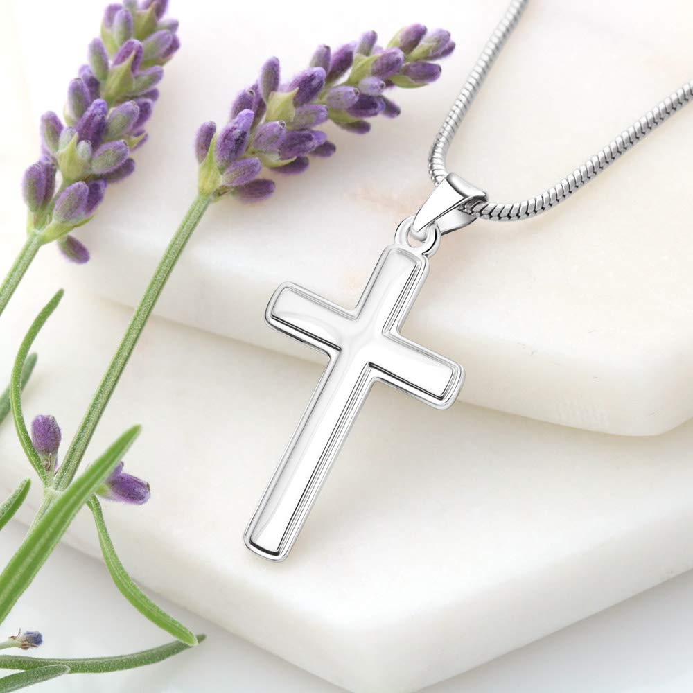 Father of The Bride Cross Necklace - Elegant Wedding Gift for Dad, Thank You Present from Bride - Perfect for Wedding Day, Father's Day & Special Occasions