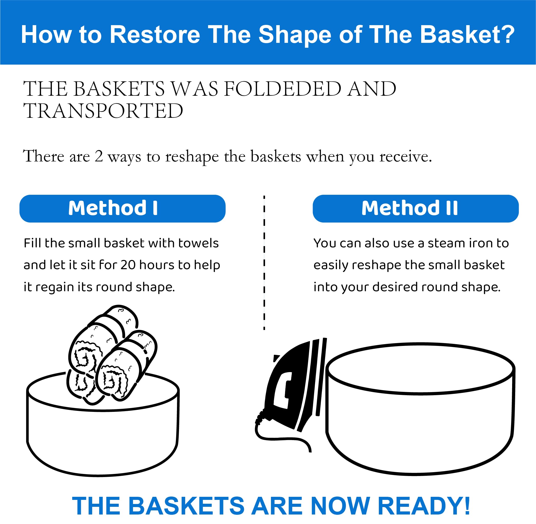 Large Black Woven Storage Basket with Handle - 10.6